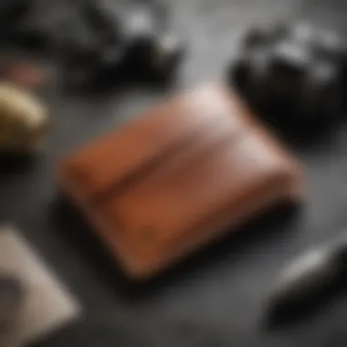 Luxurious leather wallet with minimalist design