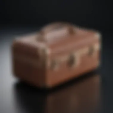 Luxurious Materials in Vanity Case Creation A selection of luxurious materials used in vanity cases