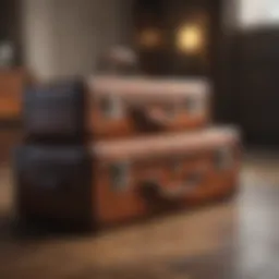 Elegant luggage set showcasing premium craftsmanship