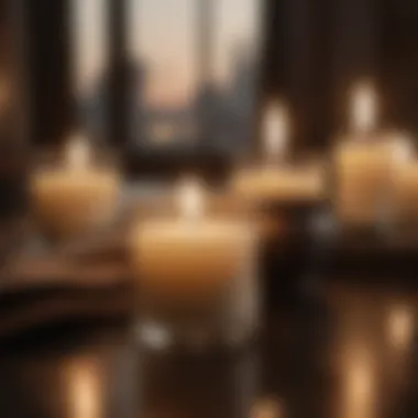 Ambiance created by luxury spa candles