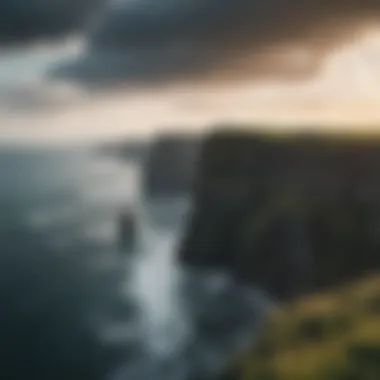 Majestic Cliffs of Moher overlooking the Atlantic Ocean