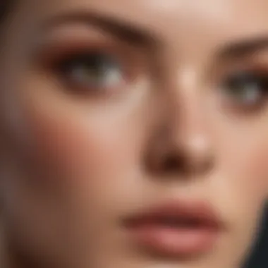 Application Techniques for Neutral Undertones Close-up of makeup application techniques for neutral skin tones