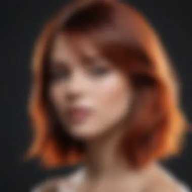 Elegance in Color Blending Elegant Hair Color Gradient