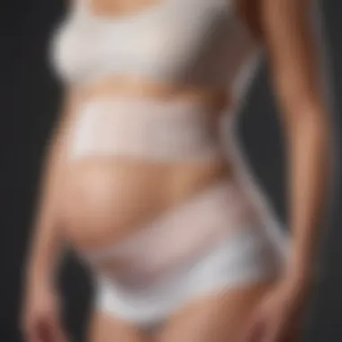 Comfortable Use of Maternity Belly Support Bands A pregnant woman comfortably wearing a maternity belly support band while engaging in light activities