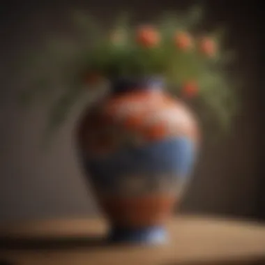 Artistic Ceramic Vase for Celebrating Love Beautifully crafted ceramic vase representing growth and harmony