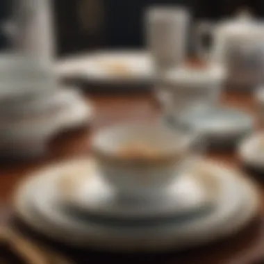 Timeless China Dinnerware for Two Decades of Love Elegant china dinnerware set symbolizing a 20th anniversary