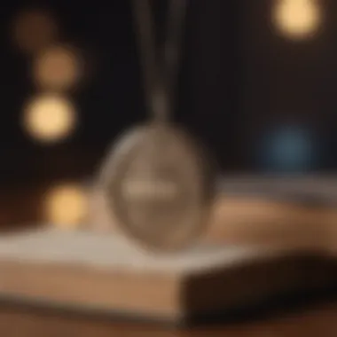 Secret Message Locket Necklace Open book locket necklace with hidden message
