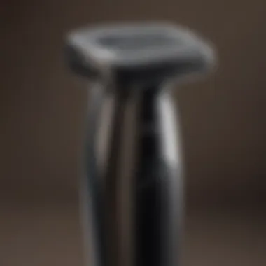 Close-up view showcasing the sleek design of the Meridian Shaver