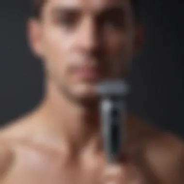 Demonstration of the Meridian Shaver in use on body hair