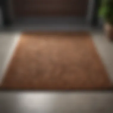 Modern Outdoor Doormat in Earth Tones