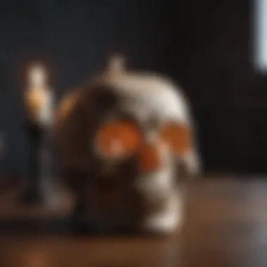 Unique Skull-shaped Candle Holder