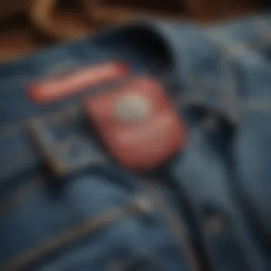 Close-up of Abercrombie clothing items with discount tags