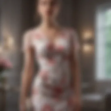 Floral Elegance for the Bridal Shower Elegant floral dress suitable for a bridal shower