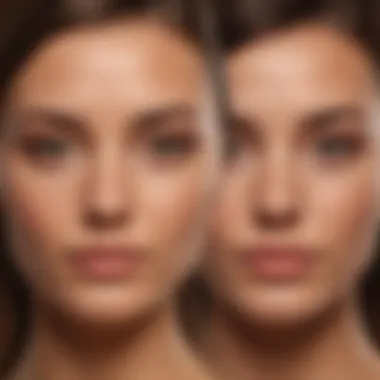 Transformation: Achieving a Flawless Tan Before and after comparison of a self-tanner on light skin