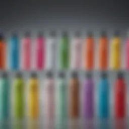 Overview of various alcohol-free hairspray bottles