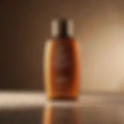 Luxurious tanning lotion bottle