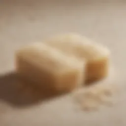 Close-up of Pantene shampoo bar highlighting its texture