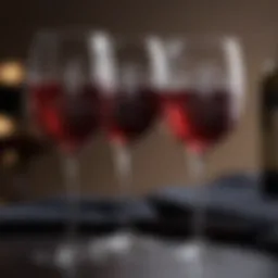 Elegant wine glasses with customized engravings