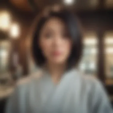 Tailored Service Excellence Japanese hair salon client experiencing personalized service