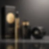 A luxurious gold and black packaging of a premium lash lift kit