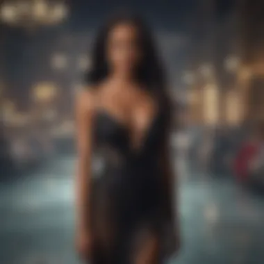 Elegance personified in evening wear Rachel Lindsay in a glamorous evening gown