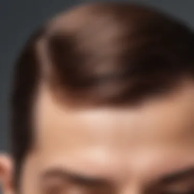 Precision Application Technique Close-up of Rogaine application on scalp