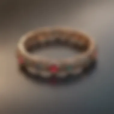 An intricately designed personalized bracelet