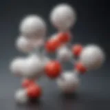 Illustration of salicylic acid molecular structure
