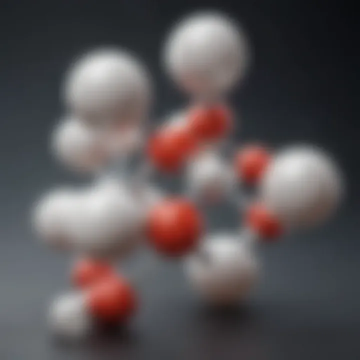 Illustration of salicylic acid molecular structure