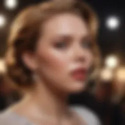 Captivating Scarlett Johansson in a dramatic film scene