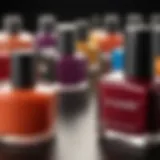 Vibrant Shellac Gel Nail Colors Displayed