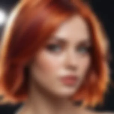 Enhancing Vibrancy in Colored Hair Glistening locks on vibrant woman