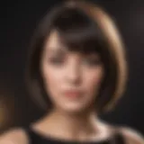 Stylish bob haircut for round face