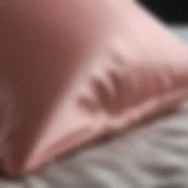 Silk pillowcase for hair protection