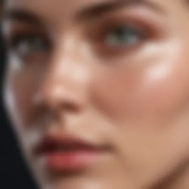 Understanding Oily Skin: Focus on the Nose Close-up view of oily skin on the nose