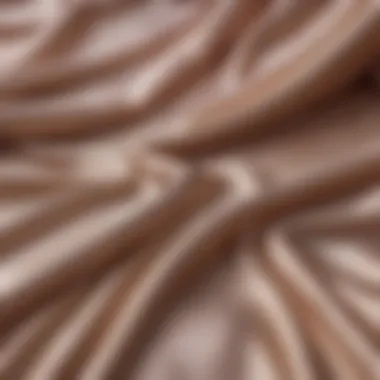 Elegance in Silk Luxurious Silk Sheet Draping Gracefully on Bed