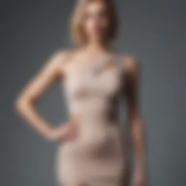 Chic Asymmetrical Style Chic and edgy stomach cut-out dress with asymmetrical details