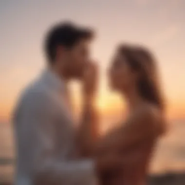 Reconnecting at Sunset A serene couple enjoying a sunset, symbolizing reconnection