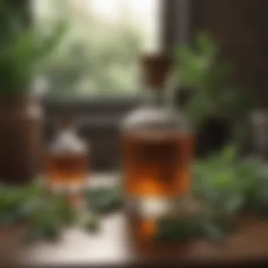 Herbal Remedies: Nature’s Solution for Hangover Symptoms Natural herbal remedies on a table