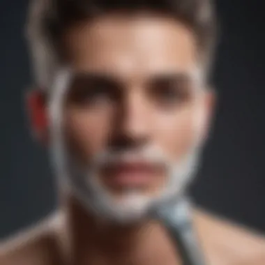 Proper Shaving Technique Illustration of proper shaving technique