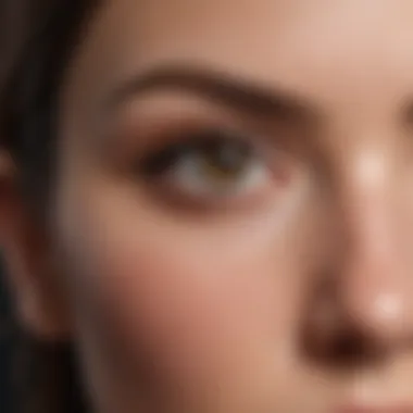 Brow Drawing Techniques Close-up of brow drawing techniques for natural fullness