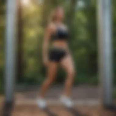 Outdoor Exercise Environment A serene outdoor space for exercising and promoting healthy lifestyle habits