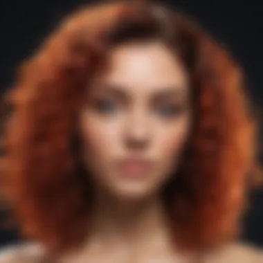 A Burst of Color on Natural Curls Vibrant Temporary Hair Dye on Natural Curls