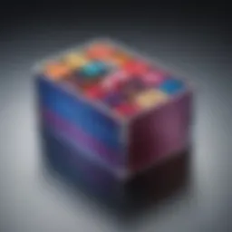 Elegant makeup box showcasing vibrant colors and sleek design