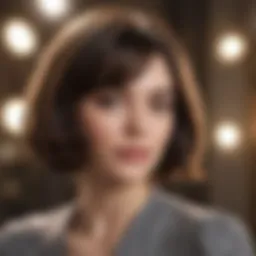 A stylish bob haircut with subtle waves