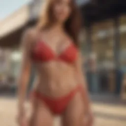 Stylish bikini featuring a supportive top for larger chests