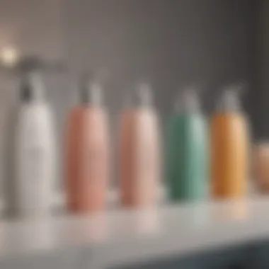 Variety of Cellulite Treatments An assortment of cellulite creams lined up on a vanity
