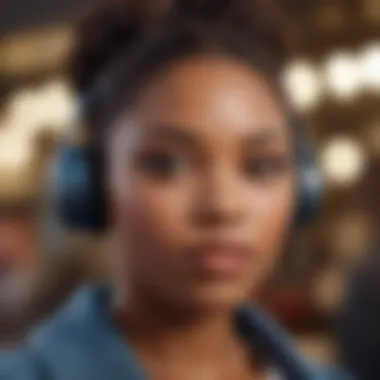 Voices for Change: Advocacy in the Digital Age A black female Instagram influencer advocating for social justice through her platform.