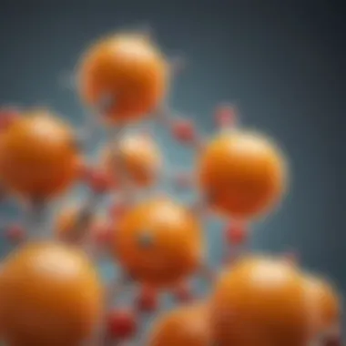 A scientific illustration showing the molecular structures of Vitamin C and Retinol.