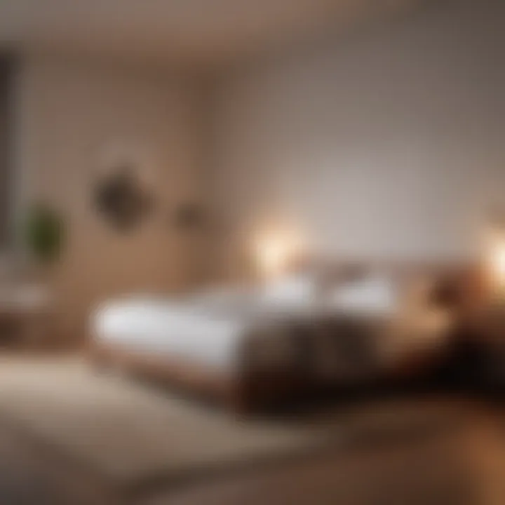 Serene bedroom atmosphere for better sleep